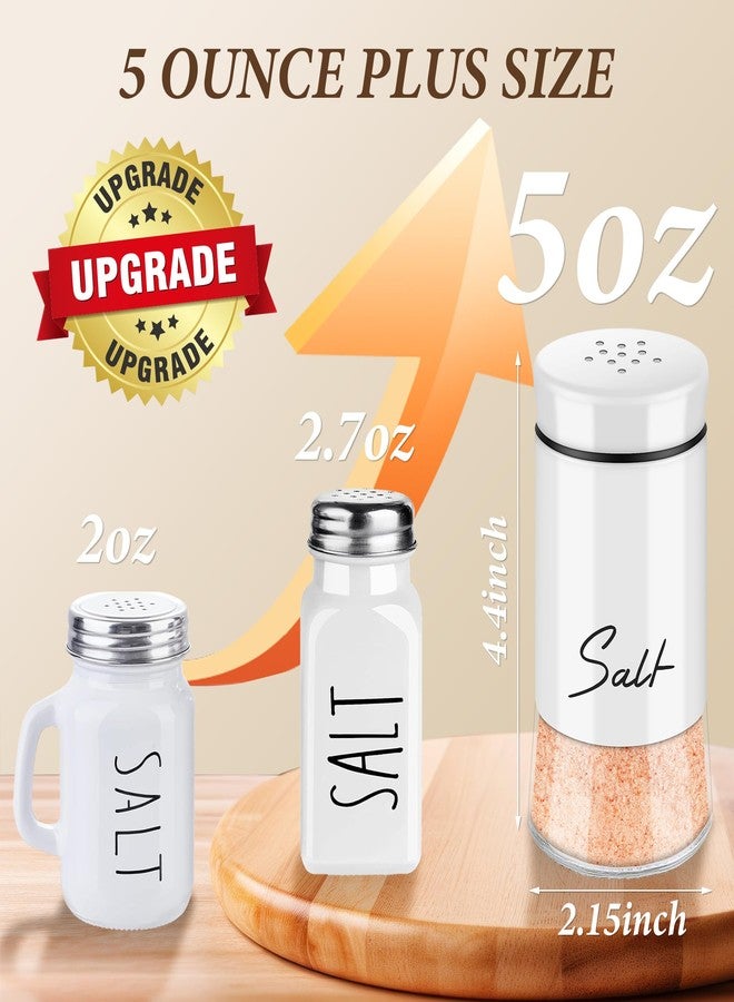 holoith Salt and Pepper Shakers Set,Kitchen Decor and Accessories for Countertop Kitchen Gadgets Cooking Table Housewarming Christmas Gift Refillable Design (Black + White) - Image 3